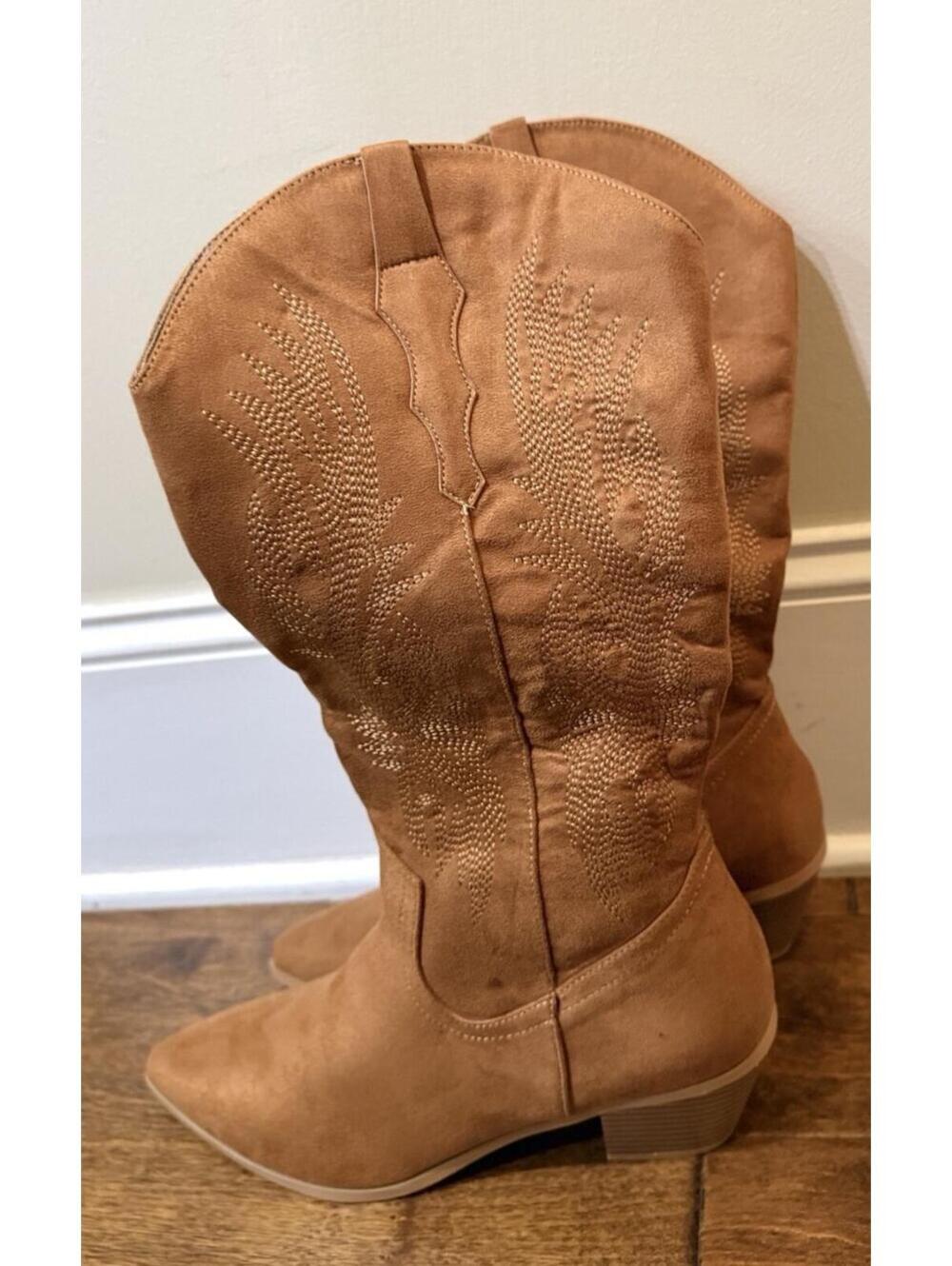 EGO Eclipse Pointed Toe Mid Calf Western Cowboy Boots